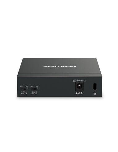 Коммутатор MERCUSYS MS105GP / 5 port / Gigabit / RJ45 / PoE / metal case