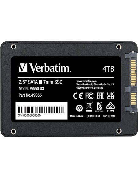 SSD 2.5” Verbatim VI550 S3 4.0TB