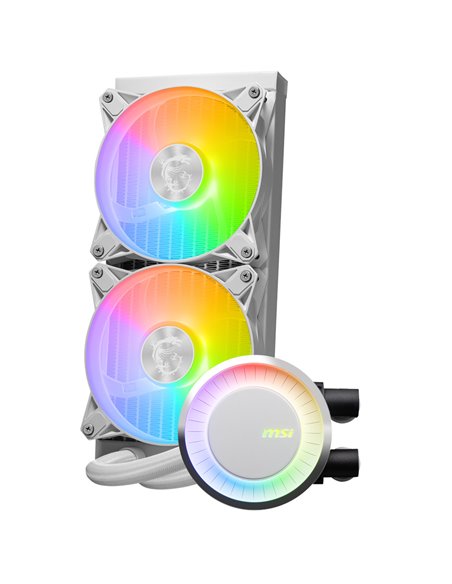 Жидкостный Кулер MSI MAG CORELIQUID E240 WHITE/ Universal/ 21.63 ~ 78.73 CFM Жидкостный Кулер MSI MAG CORELIQUID E240 WHITE/ Universal/ 21.63 ~ 78.73 CFM