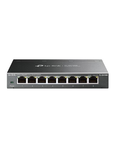 Switch TP-LINK TL-SG108E / 8 port / Gigabit / RJ45 / steel case