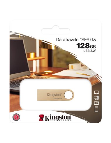 Флеш-накопитель USB Kingston DataTraveler SE9 G3 / 128ГБ / 220 MByte/s