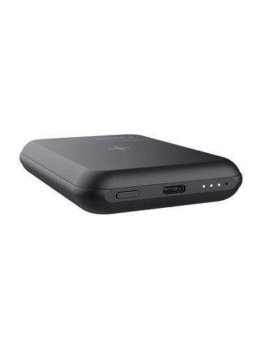Powerbank magnetic wireless Trust MAGNO / 5000 mAh / Black