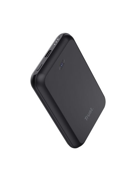 Powerbank magnetic wireless Trust MAGNO / 5000 mAh / Black