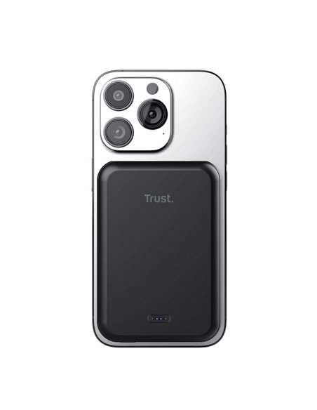 Powerbank magnetic wireless Trust MAGNO / 5000 mAh / Black