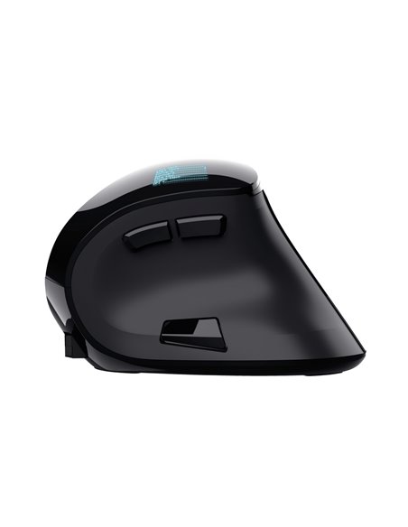 Беспроводная перезаряжаемая эргономичная мышь Trust VOXX / 2.4GHz/ Bluetooth/ Black