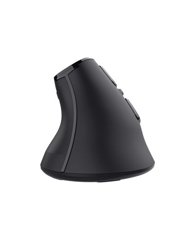 Беспроводная перезаряжаемая эргономичная мышь Trust VOXX / 2.4GHz/ Bluetooth/ Black
