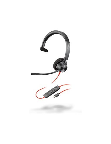 Casti Poly Blackwire 3310 / USB-C / Black