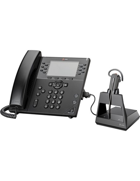 Casti Office + Cablu USB-A la Micro USB Poly Voyager 4245-M / Black