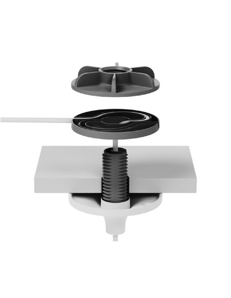 Suport pandantiv de tavan pentru Logitech Rally Mic Pod microphones, white