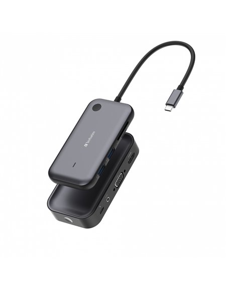 Беспроводной адаптер дисплея стандарта USB-C Verbatim ”Share My Screen 1080p” с разветвителем WDA-01