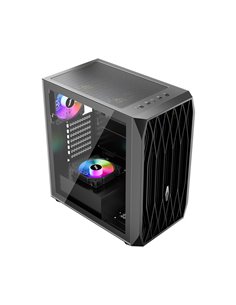 Carcasa Gaming 1STPLAYER AY7 / no PSU / Side-Window / 3x120mm / ATX / Black
