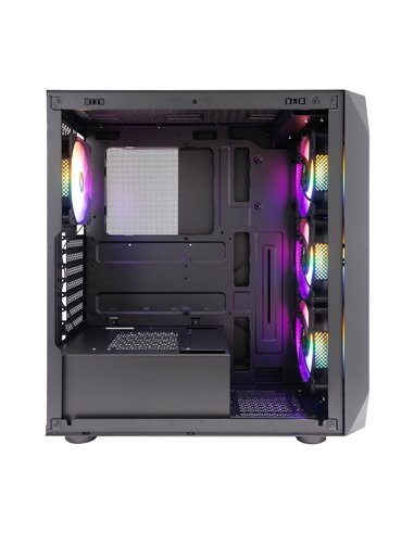 Carcasa Gaming 1STPLAYER AY7 / no PSU / Side-Window / 3x120mm / ATX / Black