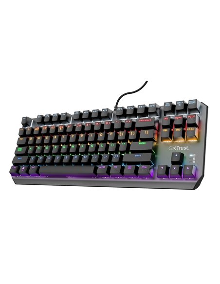 Tastatura Gaming Trust GXT 834 CALLAZ TKL, USB, Black