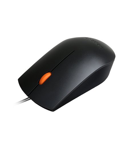 Mouse Lenovo 300/ USB/ 1600dpi/ Optical/ Black