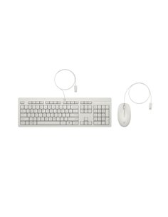 Проводная клавиатура и мышь HP 225 White