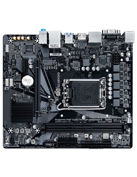 Placa de baza GIGABYTE H610M S2H V2/ 1700/ H610/ DDR5/ mATX
