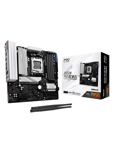 Placă de bază ASRock B850M PRO RS WIFI, AM5, AMD B850, Micro-ATX