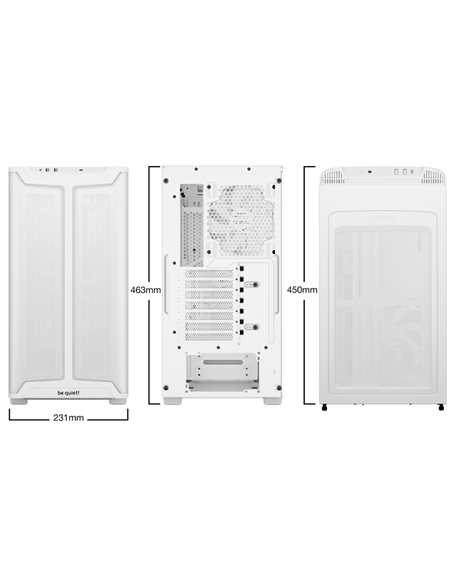 Carcasă PC be quiet! Pure Base 501 DX, Midi-Tower, Fără PSU, Alb