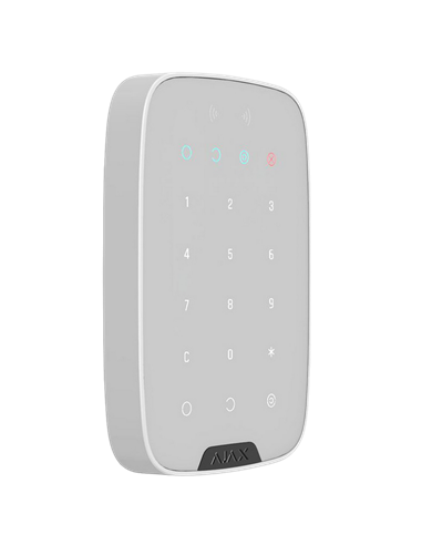 Tastatură tactilă fără fir Ajax KeyPad Plus, Alb