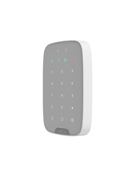 Tastatură tactilă fără fir Ajax KeyPad Plus, Alb