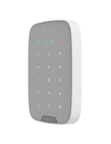 Tastatură tactilă fără fir Ajax KeyPad Plus, Alb
