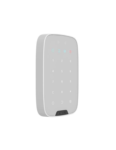 Tastatură tactilă fără fir Ajax KeyPad Plus, Alb