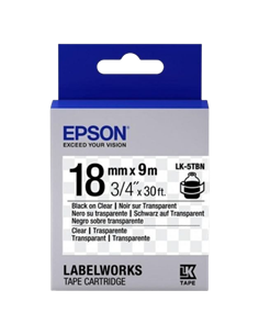 Картридж с лентой Epson LK-5TBN, 18мм x 9м