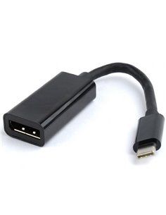Видеоадаптер Cablexpert A-CM-DPF-01, Type-C - DisplayPort (F), 0,15м, Чёрный 2