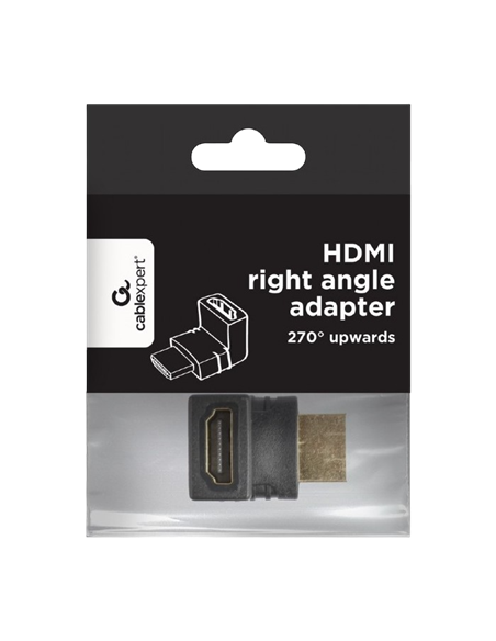 Adaptor Video Cablexpert A-HDMI270-FML, HDMI (M) - HDMI (F), Negru
