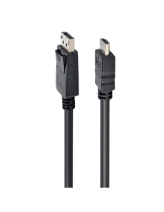 Видео кабель Cablexpert CC-DP-HDMI-10M, DisplayPort (M) - HDMI (M), 10м, Чёрный