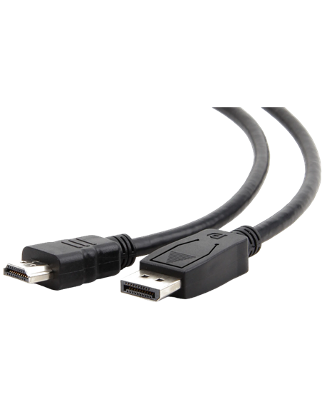 Видео кабель Cablexpert CC-DP-HDMI-10M, DisplayPort (M) - HDMI (M), 10м, Чёрный