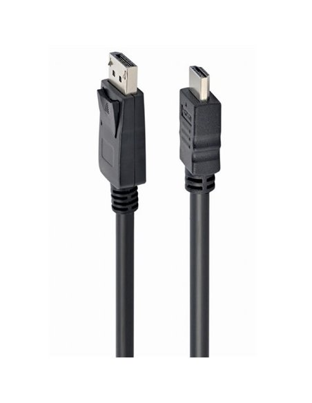 Cablu Video Cablexpert CC-DP-HDMI-10M, DisplayPort (M) - HDMI (M), 10m, Negru