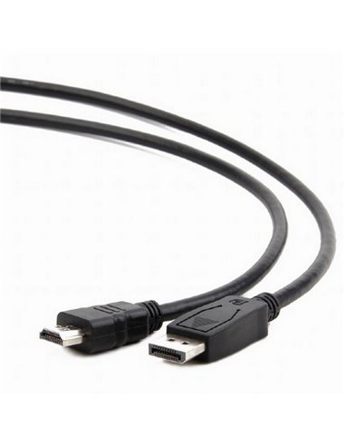 Cablu Video Cablexpert CC-DP-HDMI-10M, DisplayPort (M) - HDMI (M), 10m, Negru