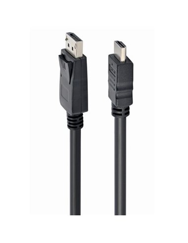 Видео кабель Cablexpert CC-DP-HDMI-5M, DisplayPort (M) - HDMI (M), 5м, Чёрный