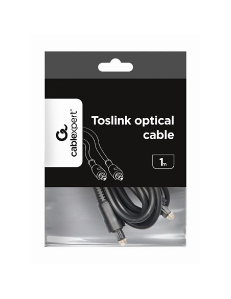 Cablu audio Cablexpert CC-OPT-1M, Toslink - Toslink, 1m, Negru