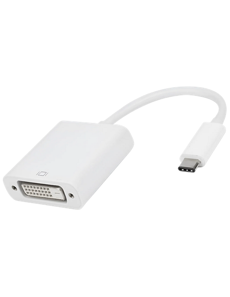 Видеоадаптер APC Electronic APC-631001, Type-C - DVI-D (F), 0,1м, Белый