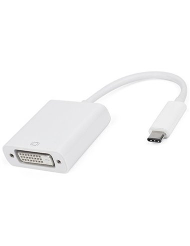 Видеоадаптер APC Electronic APC-631001, Type-C - DVI-D (F), 0,1м, Белый
