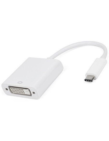 Видеоадаптер APC Electronic APC-631001, Type-C - DVI-D (F), 0,1м, Белый