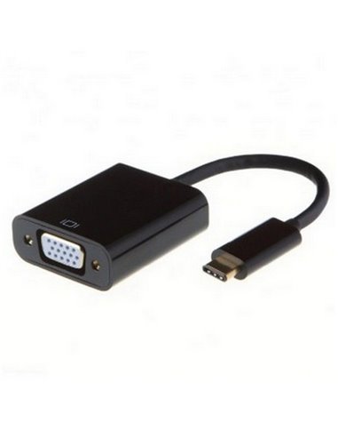 Adaptor Video APC Electronic APC-631008, Type-C - VGA D-Sub, 0,15m, Negru