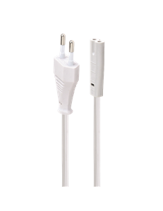 Шнур питания Cablexpert PC-184/2-W, 1,8м, Белый