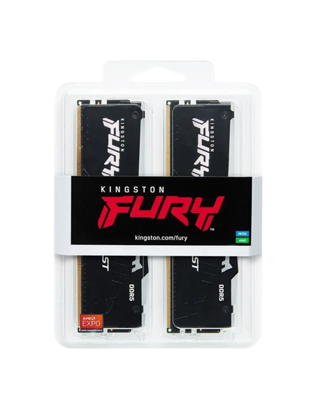 Оперативная память Kingston FURY Beast RGB, DDR4 SDRAM, 3600 МГц, 16 ГБ, KF436C17BB2AK2/16