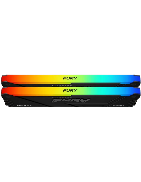 Оперативная память Kingston FURY Beast RGB, DDR4 SDRAM, 3600 МГц, 16 ГБ, KF436C17BB2AK2/16