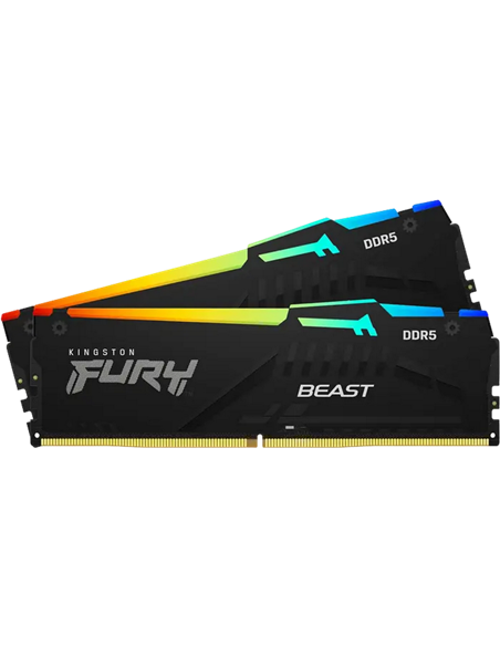 Оперативная память Kingston FURY Beast RGB, DDR4 SDRAM, 3600 МГц, 16 ГБ, KF436C17BB2AK2/16