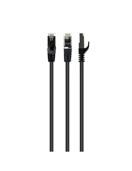 Патч-корд Cablexpert PP6A-LSZHCU-0.25M, Cat6A SSTP, 0,25м, Чёрный