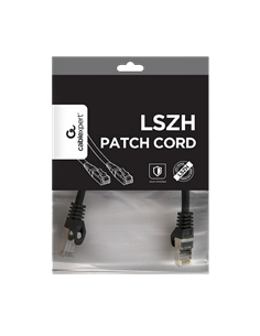 Patch cord Cablexpert PP6A-LSZHCU-0.25M, Cat6A SSTP, 0,25m, Negru 2