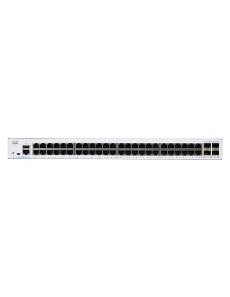 Switch de rețea Cisco CBS250-48T, 48x 10/100/1000 Mbps, 4x SFP