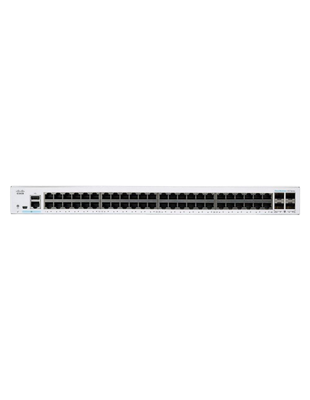 Switch de rețea Cisco CBS250-48T, 48x 10/100/1000 Mbps, 4x SFP