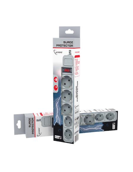 Сетевой фильтр Gembird GMB SPG3-B-15C, 5 Розеток, 4,5 м, Белый