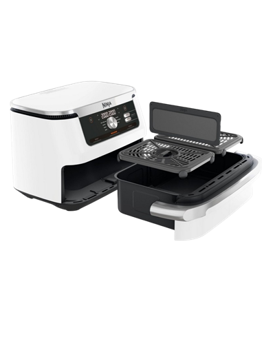 Friteuză cu aer cald Ninja AF500EUWH, Alb | Argintiu