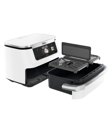 Friteuză cu aer cald Ninja AF500EUWH, Alb | Argintiu